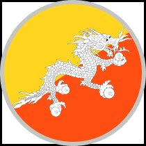 부탄 Flag