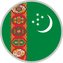 土庫曼 Flag